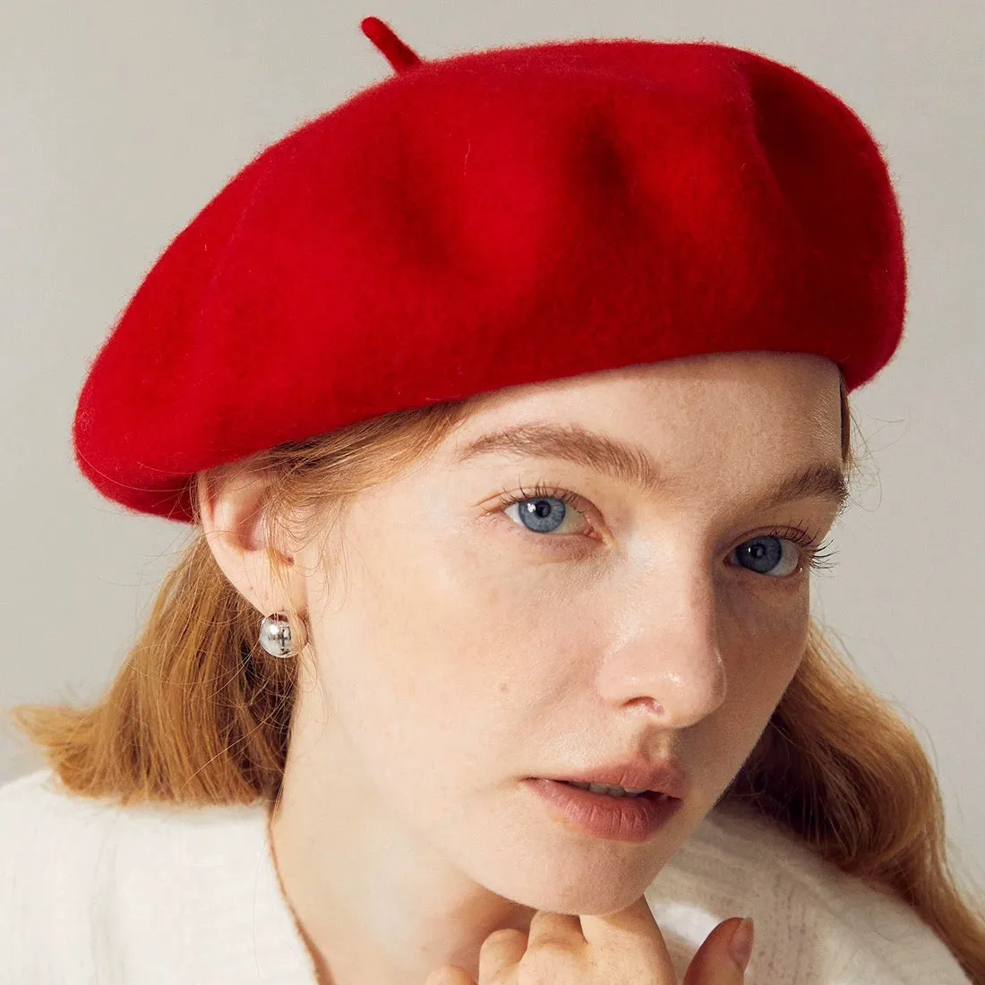 100% Wool Vintage Style French Painter Beret