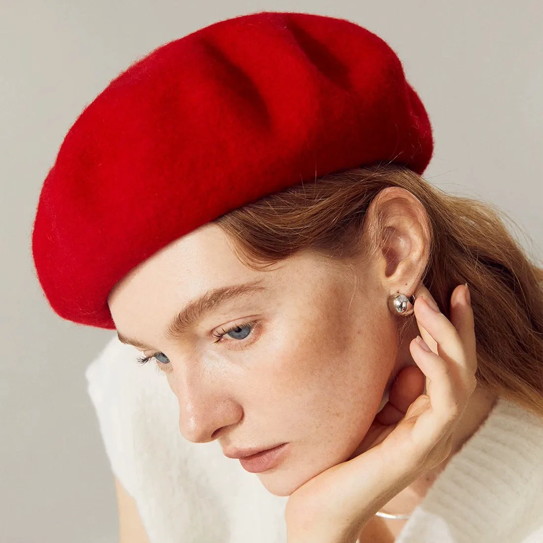 100% Wool Vintage Style French Painter Beret