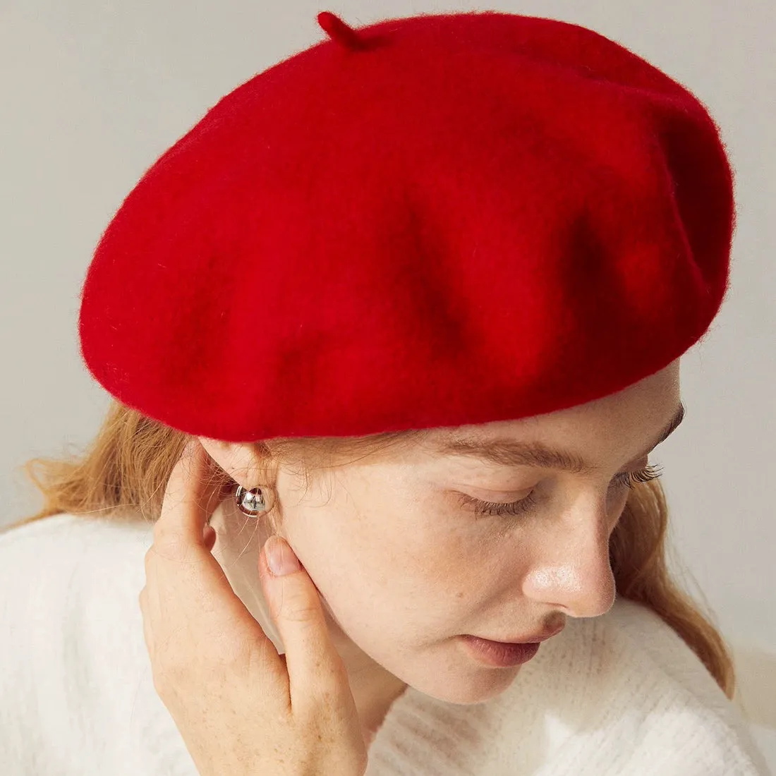 100% Wool Vintage Style French Painter Beret