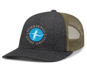 210C Pacific Headwear Melange Heather Low-Profile Trucker