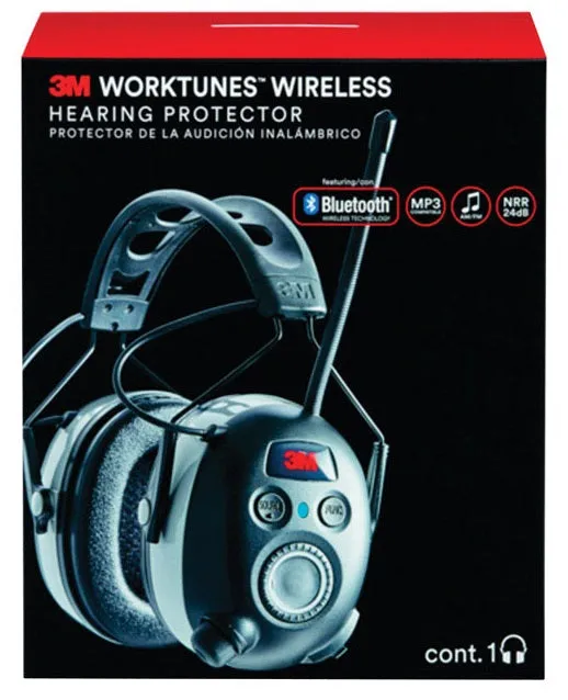 3M 90542-3DC WorkTunes Wireless Hearing Protector With Bluetooth Technology