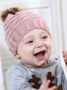 Adorable Single Pom Baby Knitted Beanie Hat
