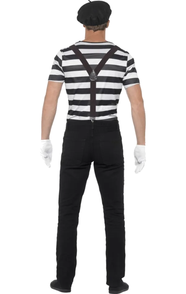 Adult Gentleman Mime Artist Costume