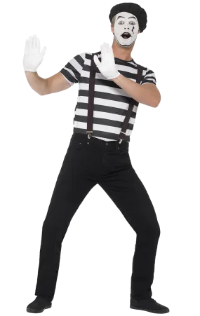 Adult Gentleman Mime Artist Costume