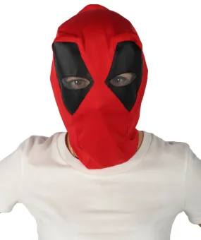 Adult Unisex Red and Black Cosplay Mask | Best for Halloween | Flame-retardant Synthetic Fabric
