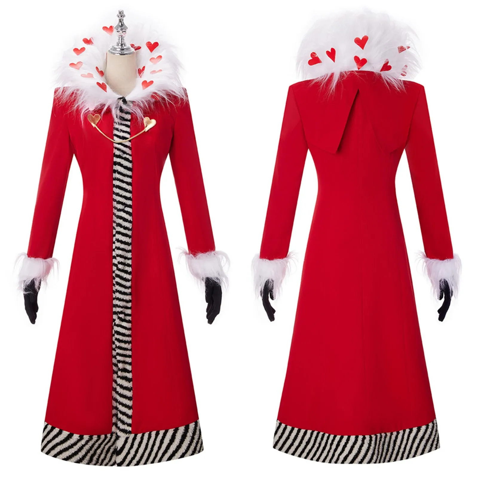 Anime Hazbin Hotel Valentino Cosplay Costume Suit Dress Jacket Coat Halloween Outfit