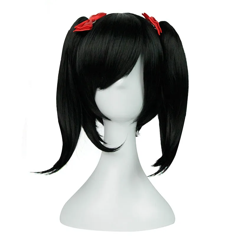 Anime LoveLive! Love Live Nico Yazawa Black Ponytails Cosplay Wig Cosplay for Adult Women Halloween Carnival