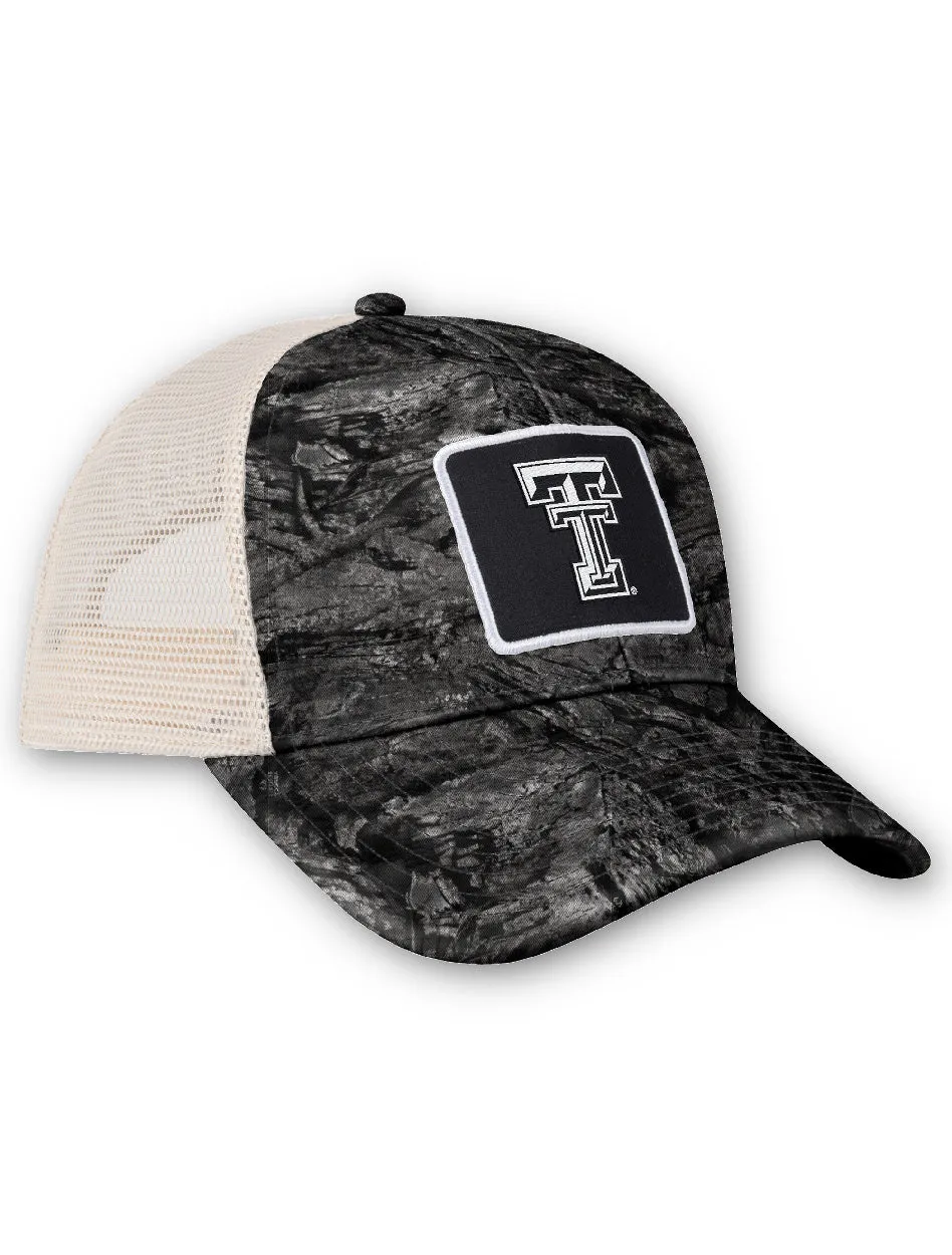Arena Texas Tech "Huron" Camo Trucker Snapback Cap