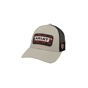 Ariat M&F Grey US Flag Shield Logo Cap
