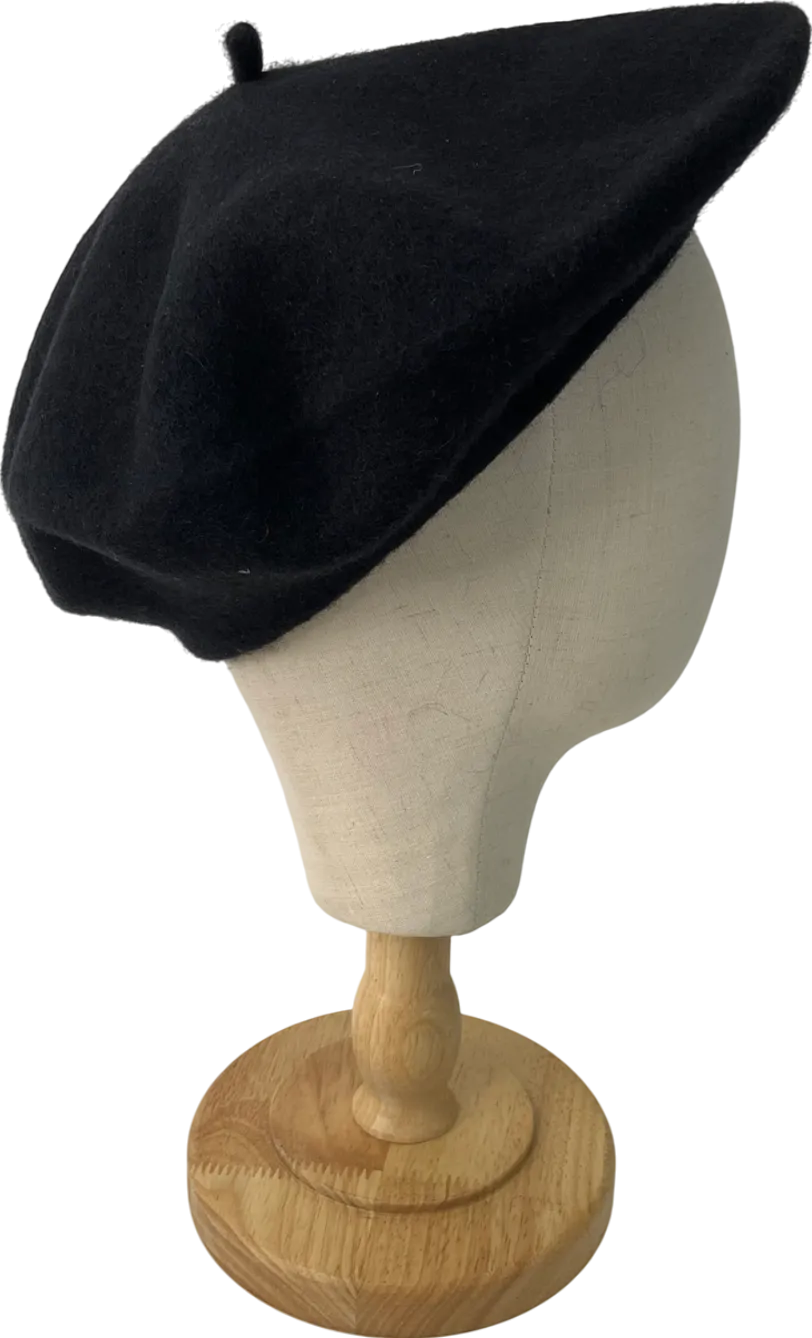 ASOS Wool Beret In Black UK M/L