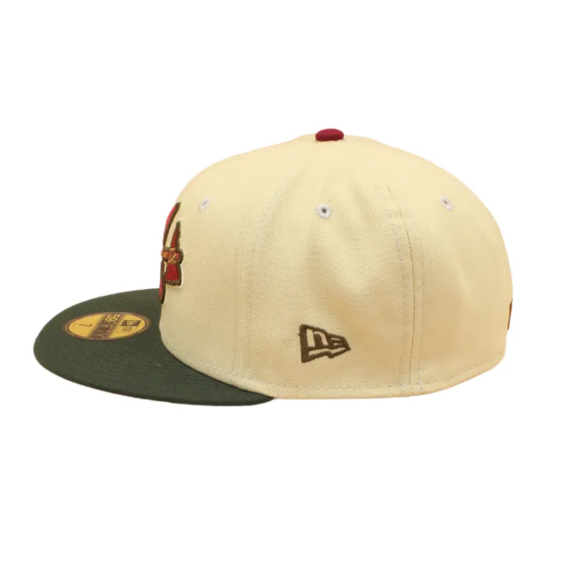 Atlanta Braves Cooperstown 59Fifty Fitted All Star Game 2000 - Vegas Gold/Dark Green
