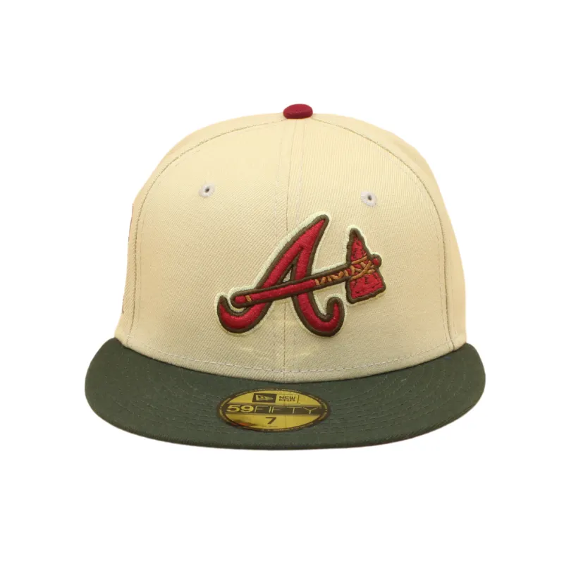 Atlanta Braves Cooperstown 59Fifty Fitted All Star Game 2000 - Vegas Gold/Dark Green
