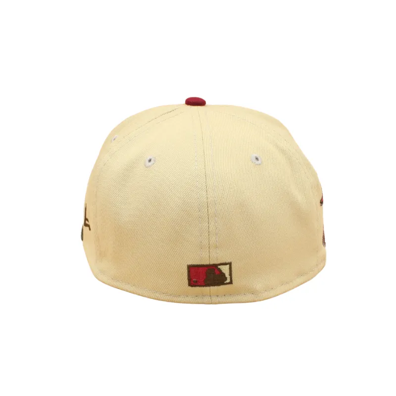 Atlanta Braves Cooperstown 59Fifty Fitted All Star Game 2000 - Vegas Gold/Dark Green
