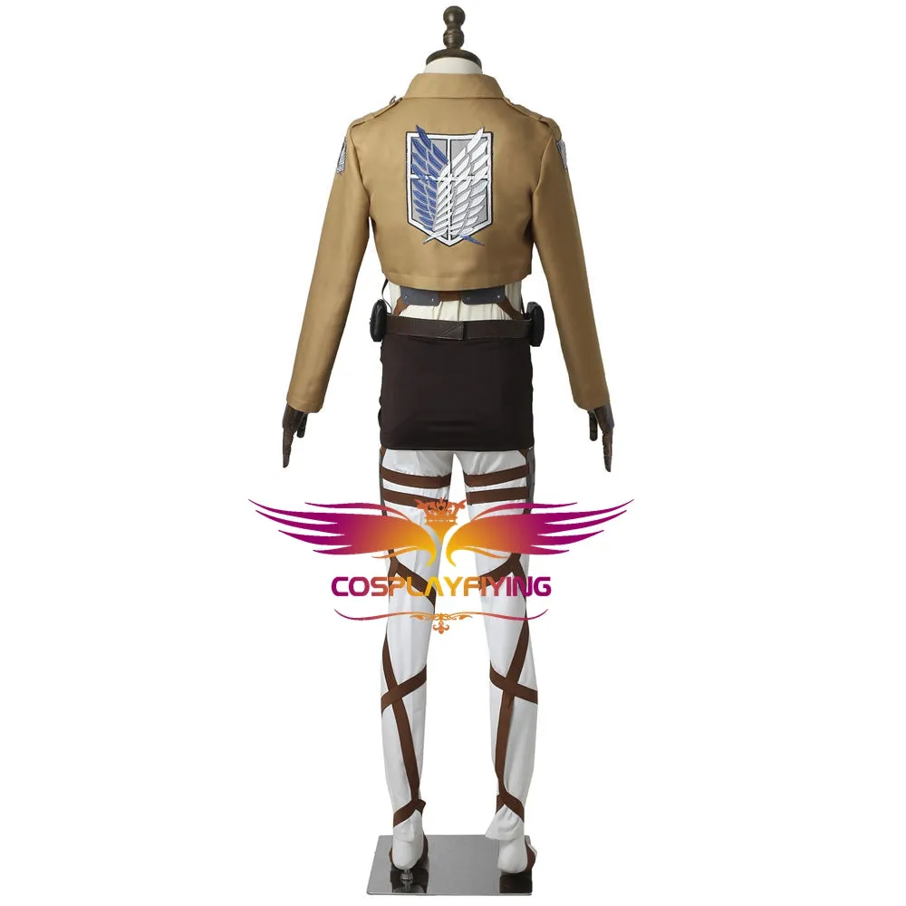 Attack on Titan Eren Yeager Shingeki no Kyojin Scout Legion Uniform Cosplay Costume for Halloween Carnival