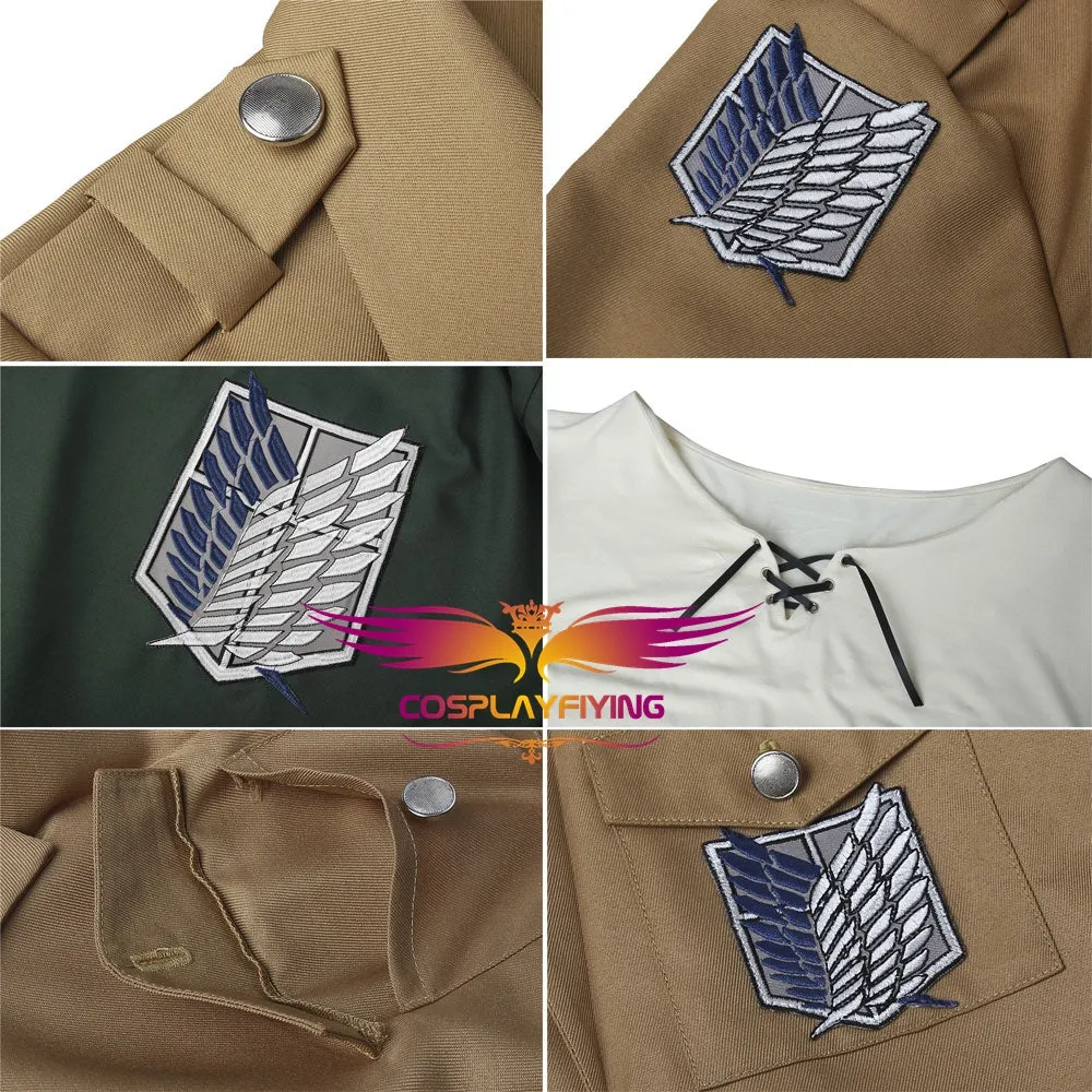 Attack on Titan Eren Yeager Shingeki no Kyojin Scout Legion Uniform Cosplay Costume for Halloween Carnival
