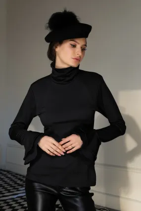 AW- Black Cashmere Beret