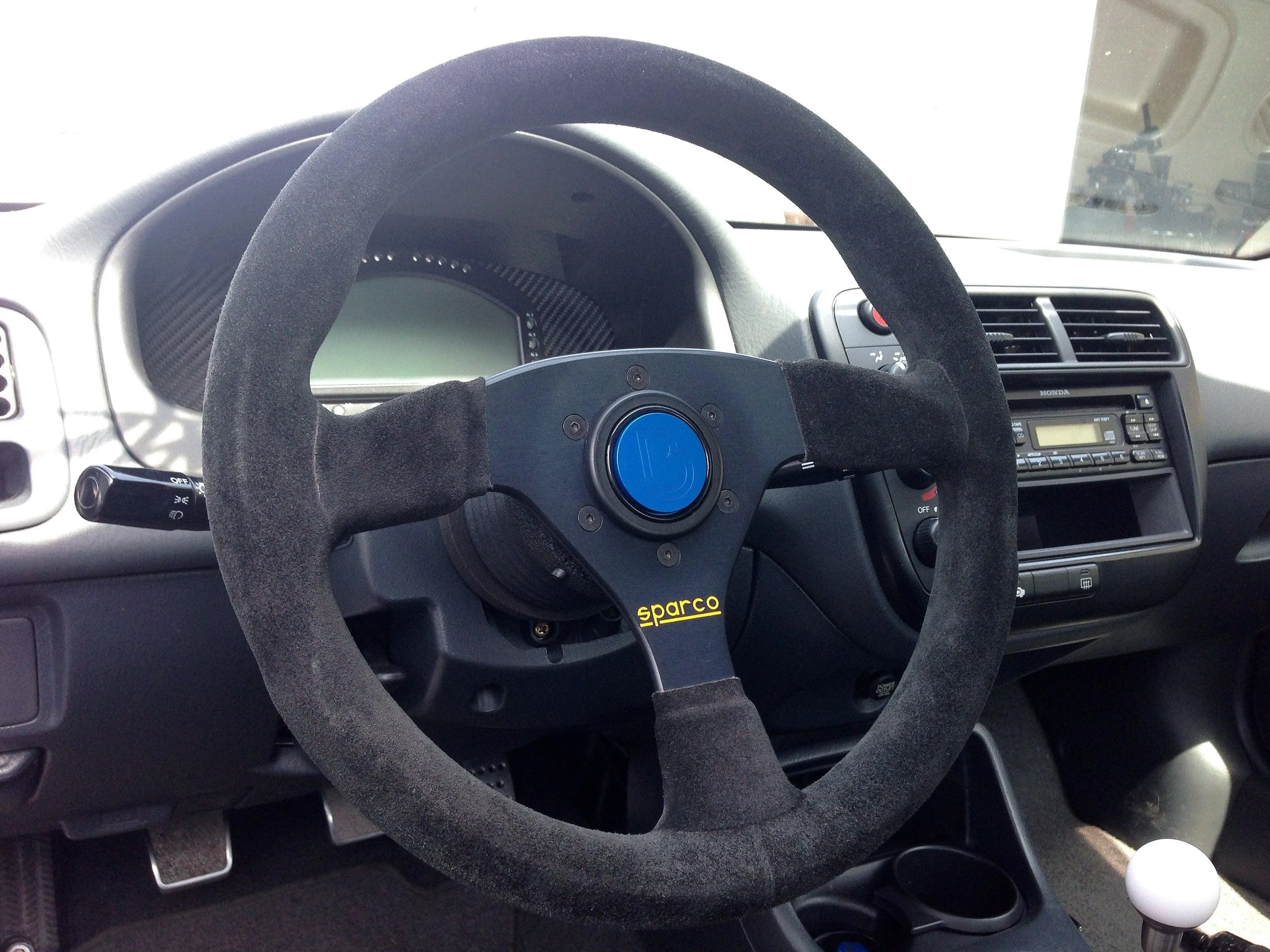 Ballade Sports ANO-Blue Universal Momo / Sparco Horn Button
