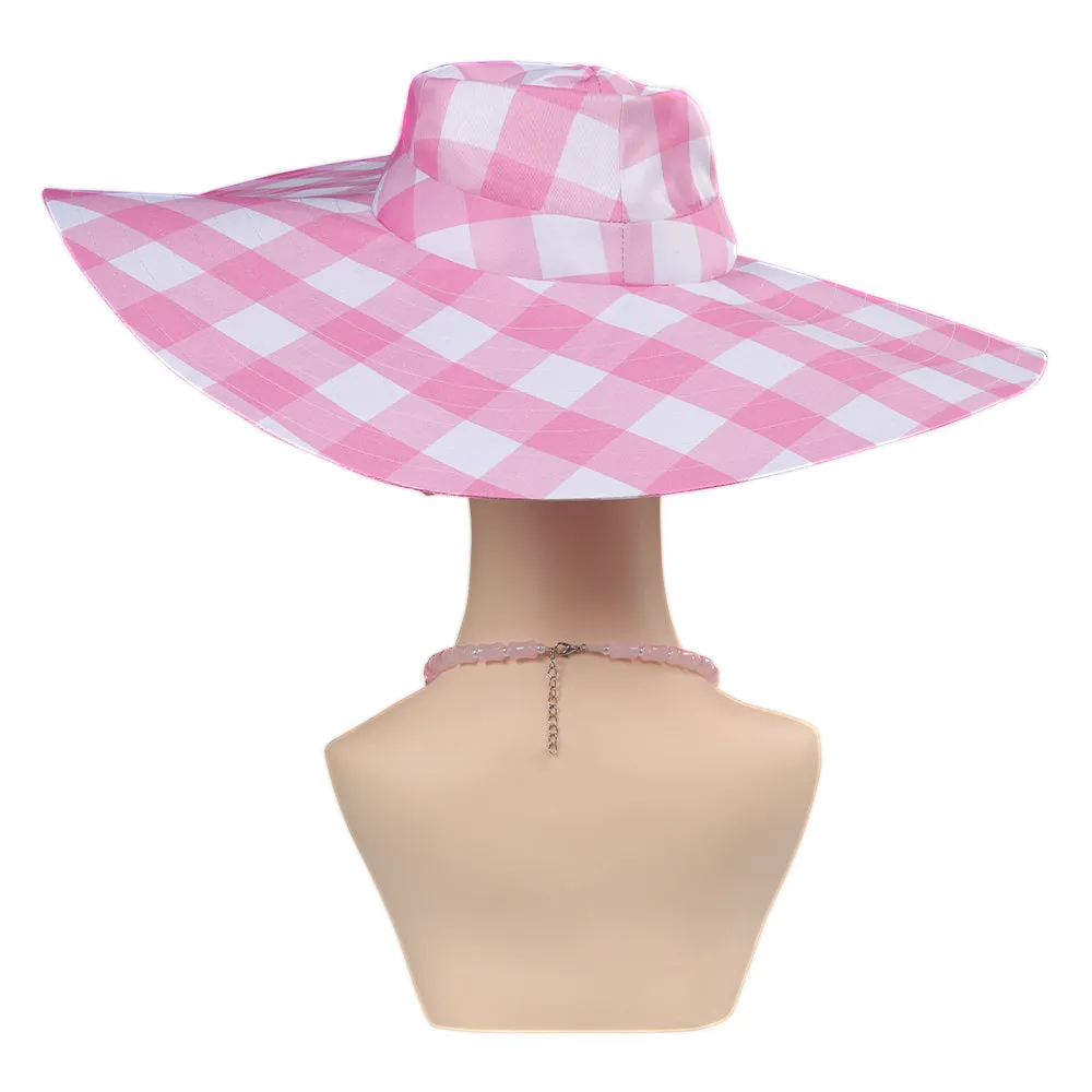 Barbie Sunscreen Cap Ear Pendants Cosplay Hat Earings Halloween Carnival Cosplay Accessories Gifts