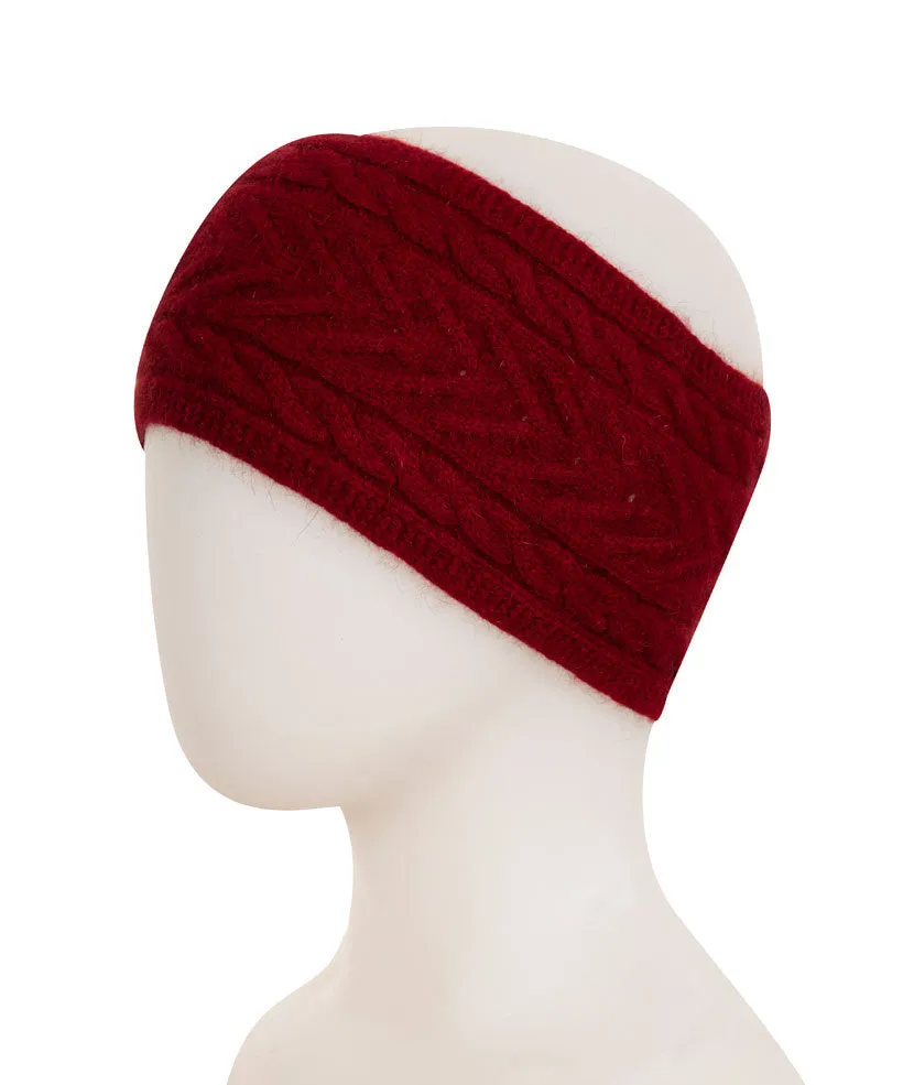 Berry Cable Knit Headband - NX725