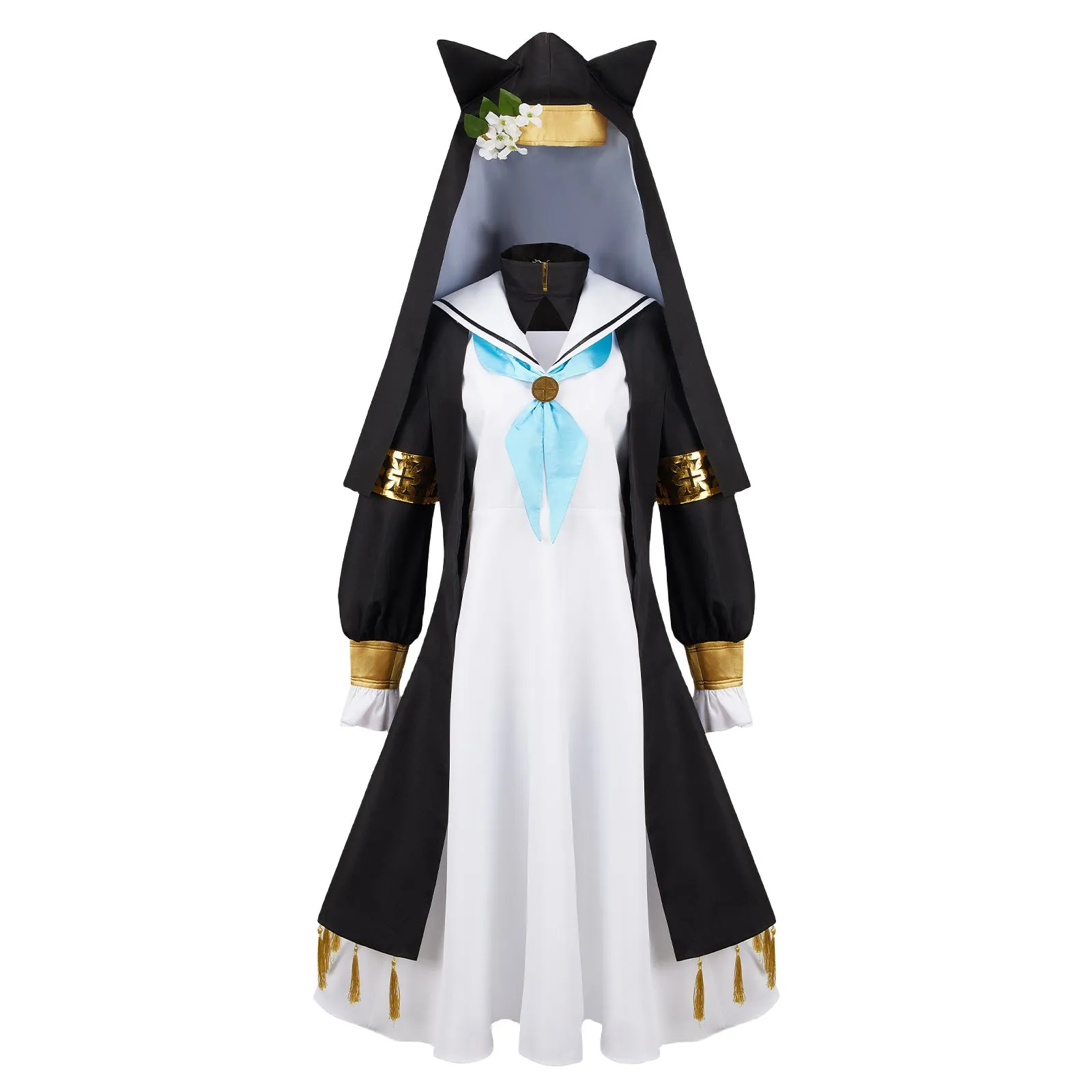 Blue Archive Iochi Mari Cosplay Costume Suit Dress Cape Halloween Outfit