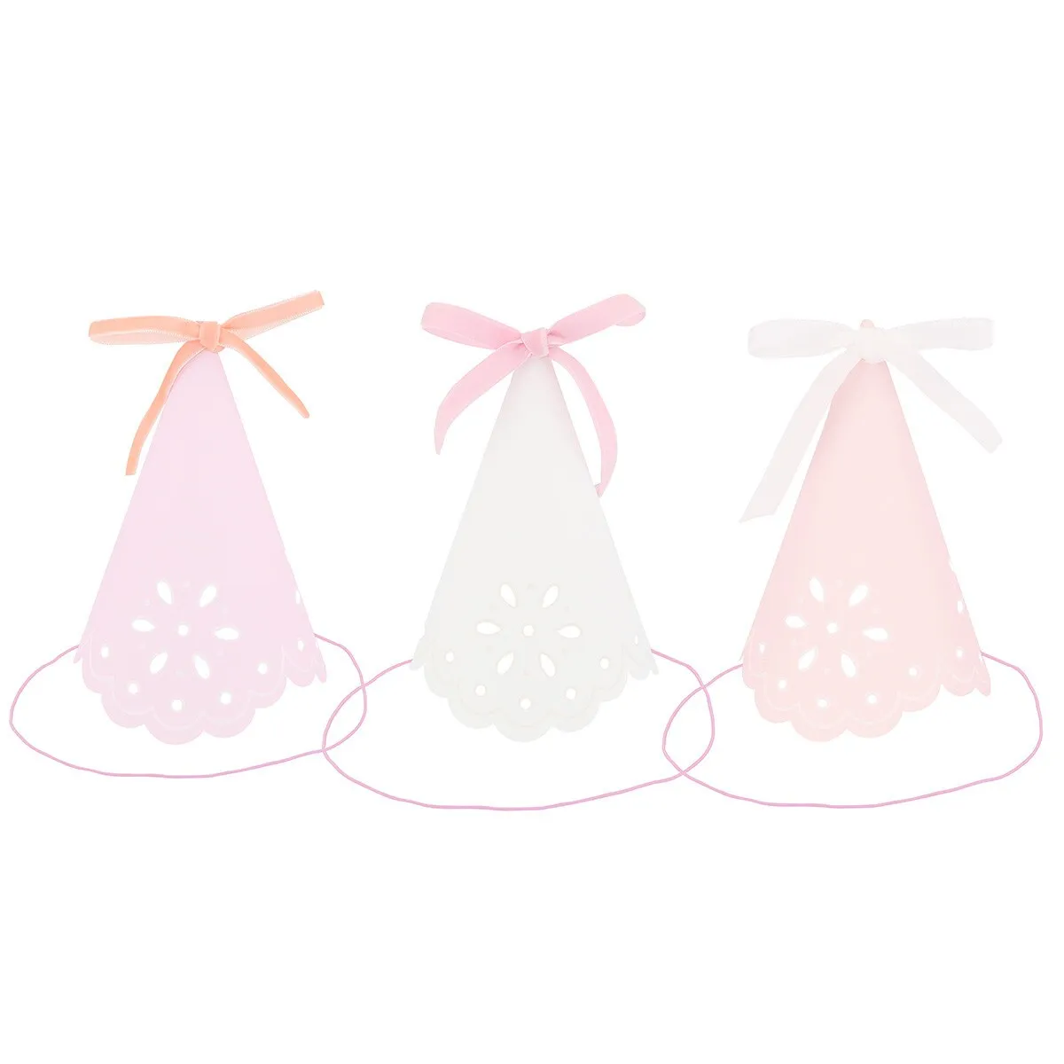 BRODERIE ANGLAISE LACE PARTY HATS