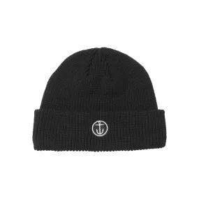 Captain Fin Crowes Nest Beanie - Black