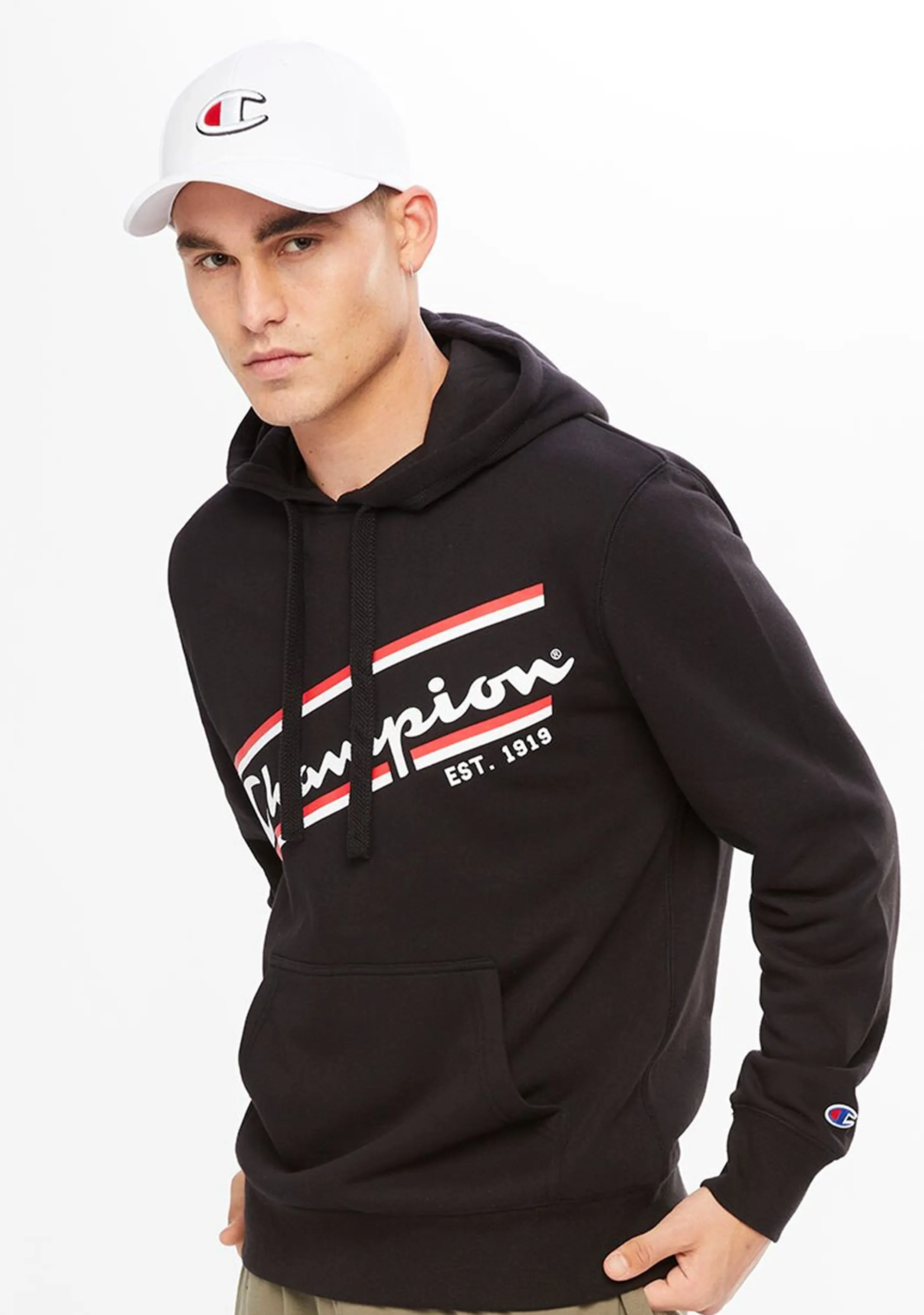 Champion Act Logo Cap White <br> ZYRTN WIT