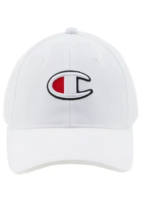 Champion Act Logo Cap White <br> ZYRTN WIT