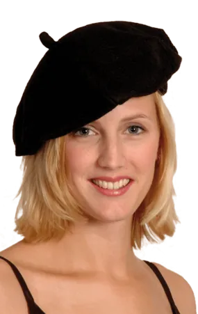 Classic Black Beret Accessory
