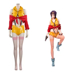 Cowboy Bebop Faye Valentine Halloween Carnival Suit Cosplay Costume Outfits