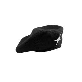 Cross Star Knit Beret