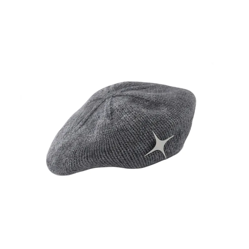 Cross Star Knit Beret
