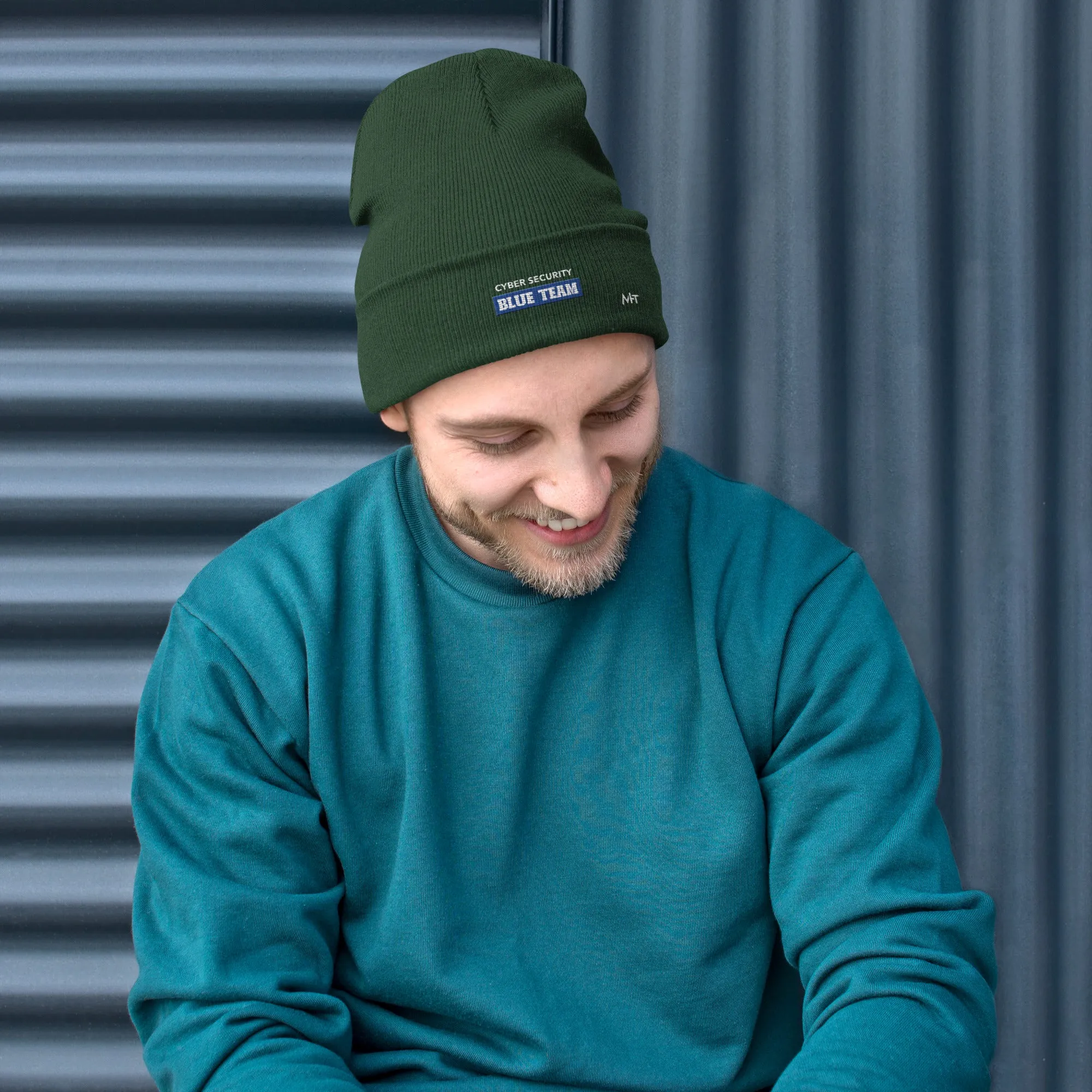 Cyber Security Blue Team V10 - Embroidered Beanie