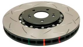 DBA 09  Nissan GTR R-35 Rear Slotted 5000 Series 2 Piece Rotor Assembled w/ Black Hat