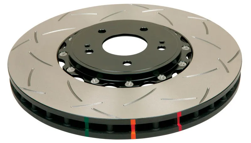 DBA 09  Nissan GTR R-35 Rear Slotted 5000 Series 2 Piece Rotor Assembled w/ Black Hat