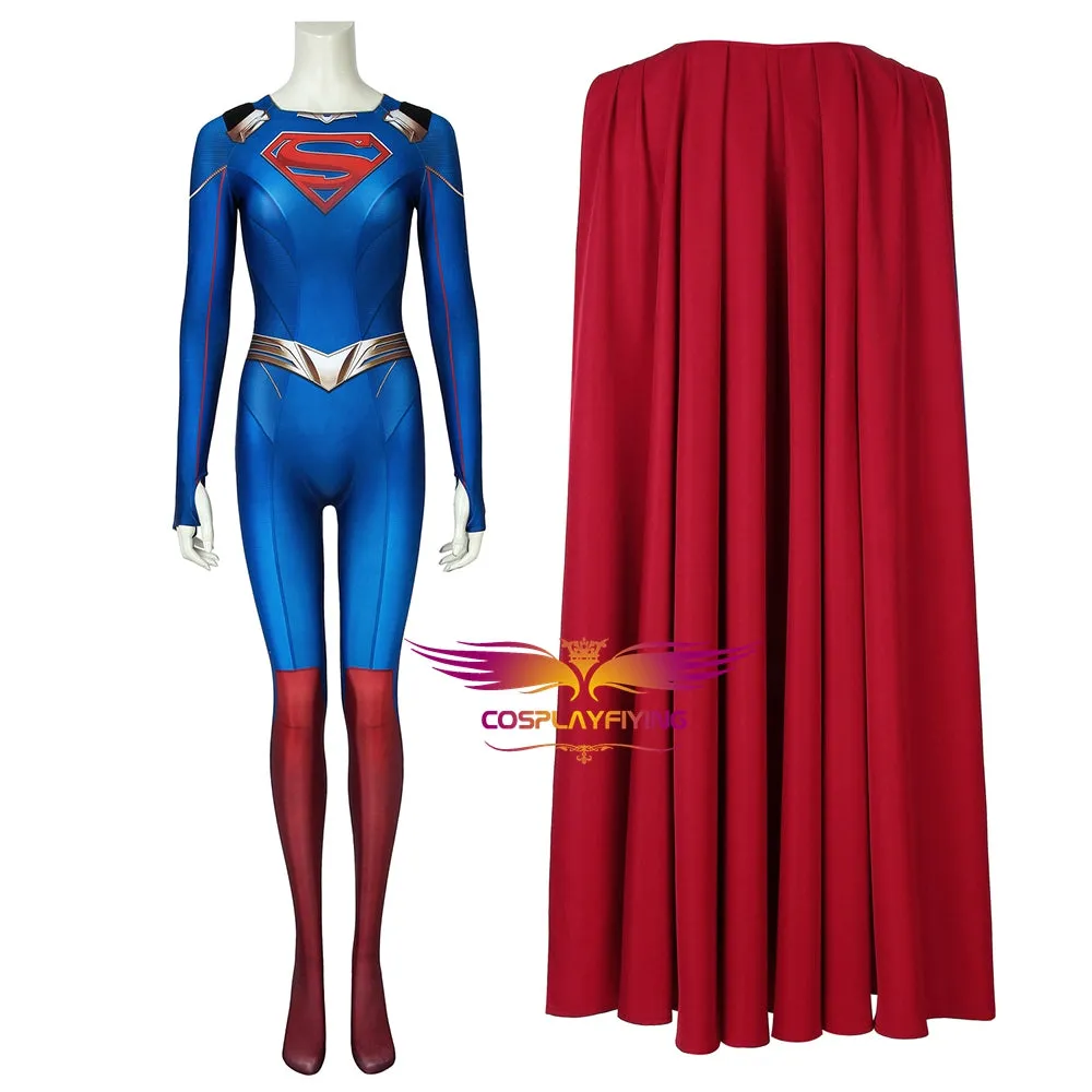 DC Comics Supergirl Season 5 Kara Zor-el Bodysuit 3D Print Jumpsuit for Carnival Halloween