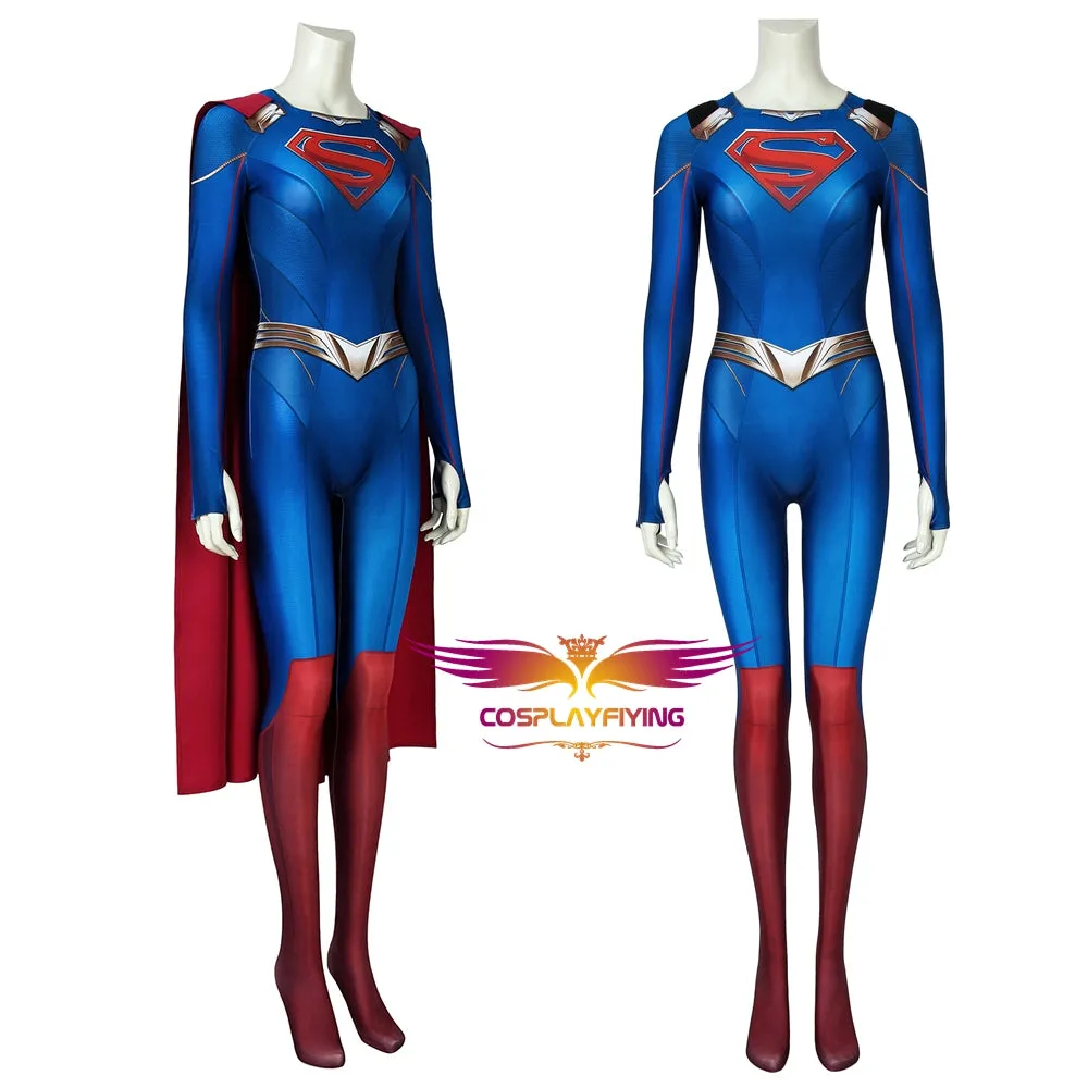 DC Comics Supergirl Season 5 Kara Zor-el Bodysuit 3D Print Jumpsuit for Carnival Halloween