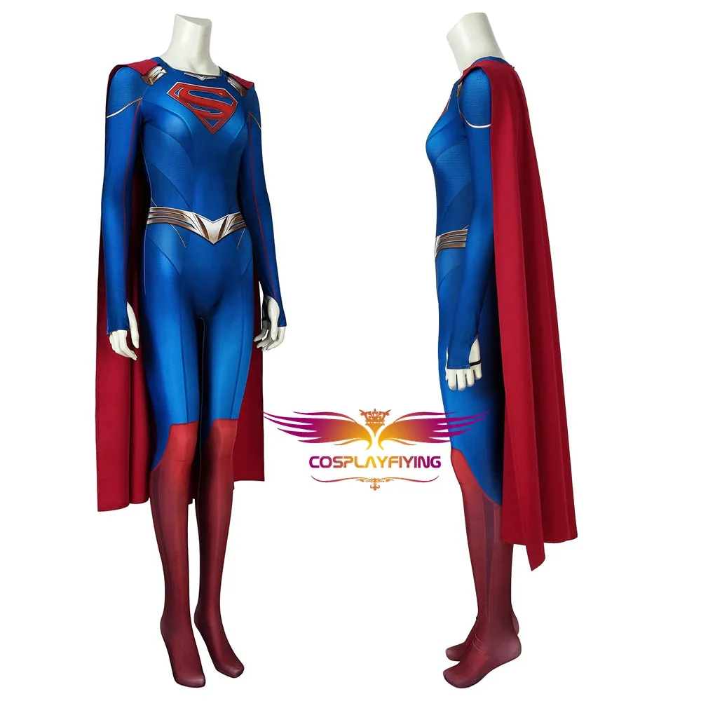 DC Comics Supergirl Season 5 Kara Zor-el Bodysuit 3D Print Jumpsuit for Carnival Halloween