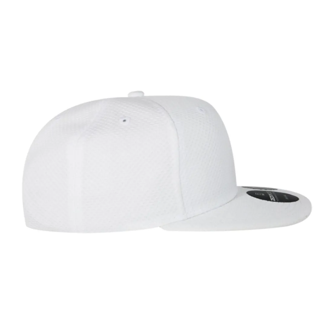 Decky 6203 Dimple Pattern Snapback Hats Golf Sports 6 Panel Flat Bill Caps