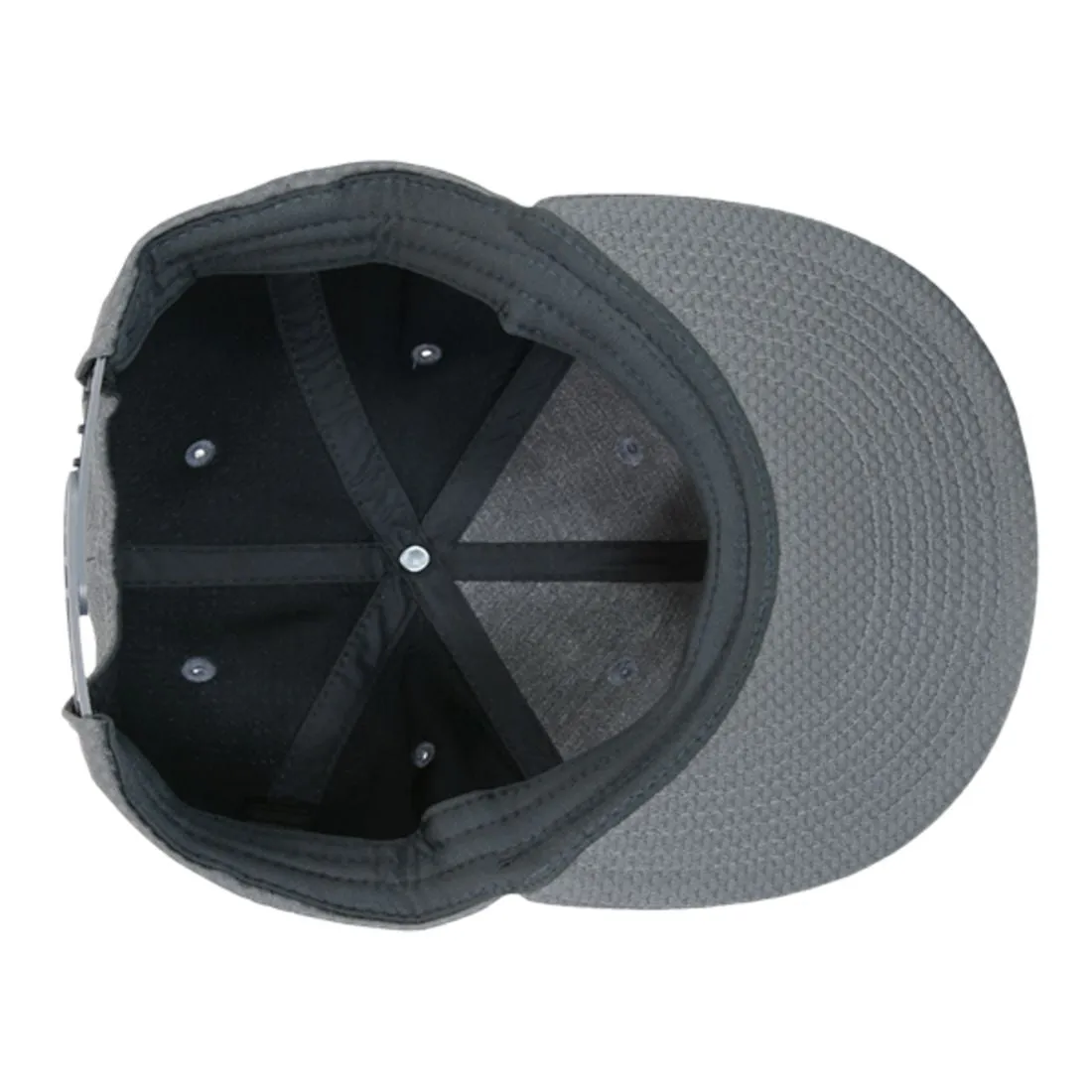 Decky 6203 Dimple Pattern Snapback Hats Golf Sports 6 Panel Flat Bill Caps