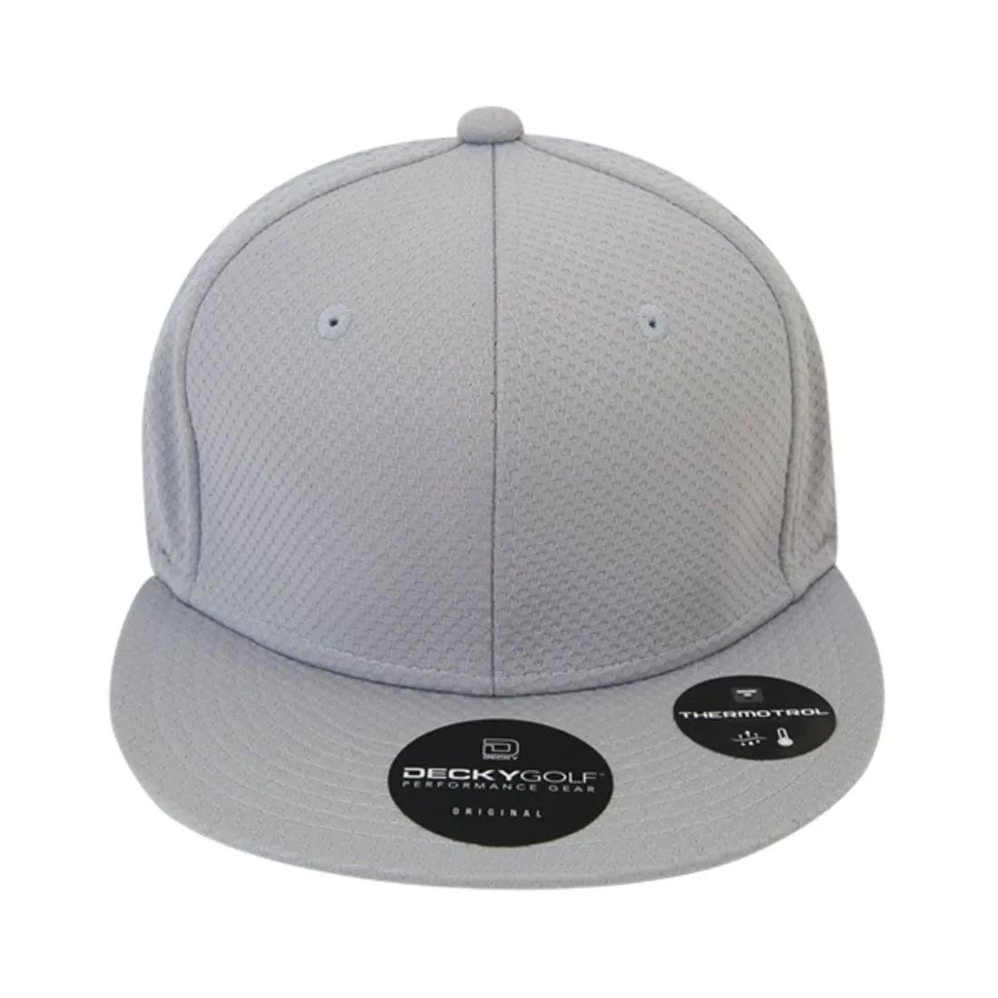 Decky 6203 Dimple Pattern Snapback Hats Golf Sports 6 Panel Flat Bill Caps