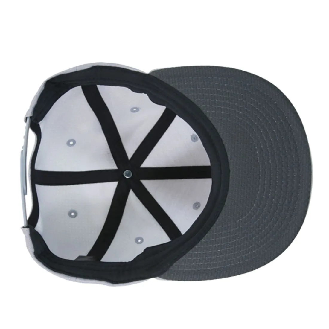 Decky 6203 Dimple Pattern Snapback Hats Golf Sports 6 Panel Flat Bill Caps