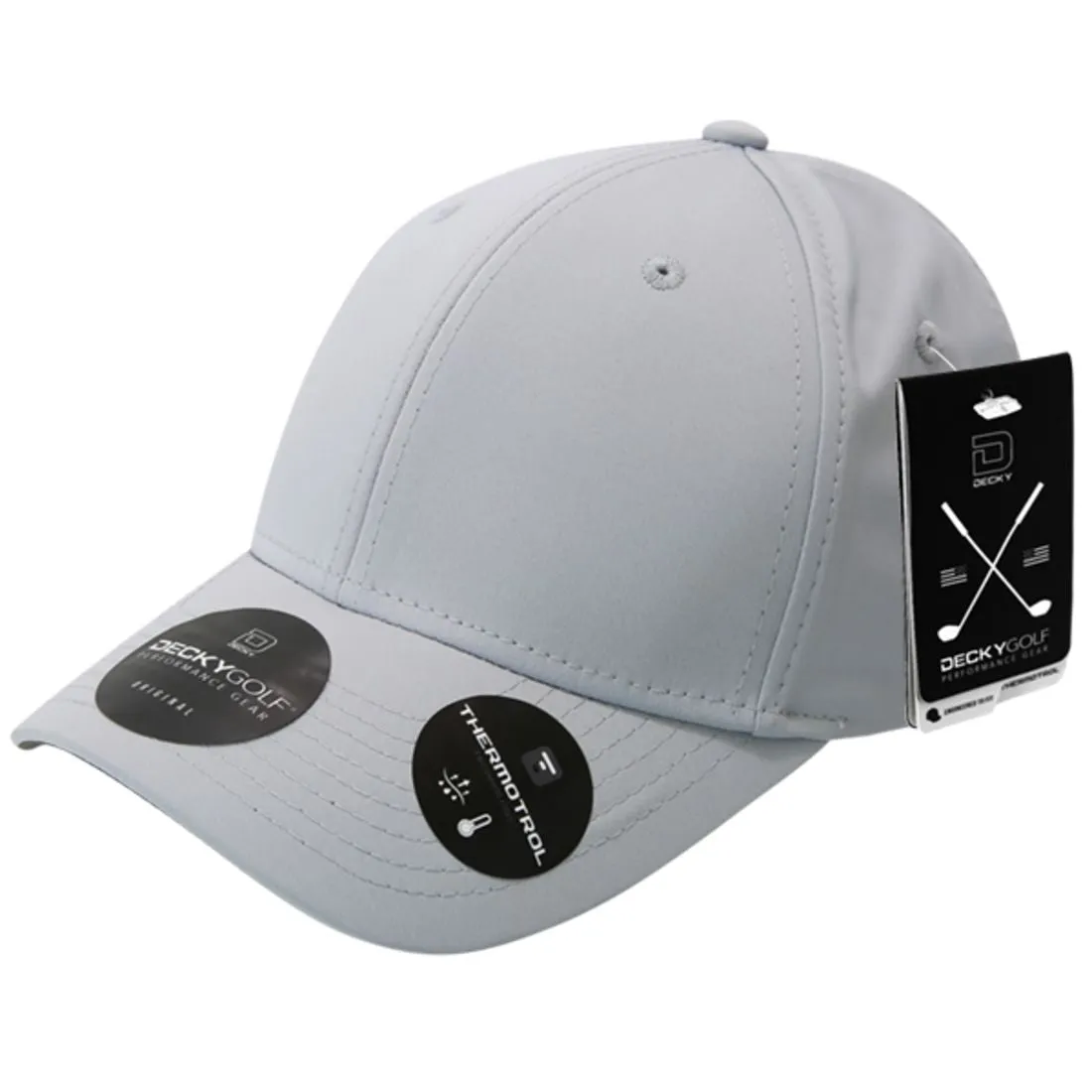 Decky 6402 Sleek H20 Flex Hats Low Crown Golf Sports Caps 6 Panel Curved Bill