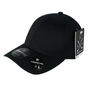 Decky 6402 Sleek H20 Flex Hats Low Crown Golf Sports Caps 6 Panel Curved Bill