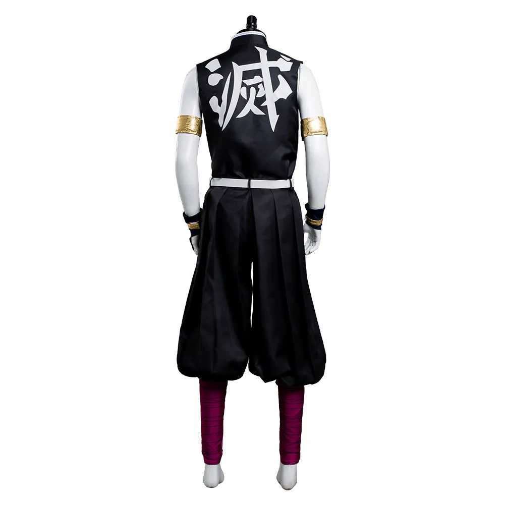 Demon Slayer Season 2 Uzui Tengen Outfits Cosplay Costume Halloween Carnival Suit