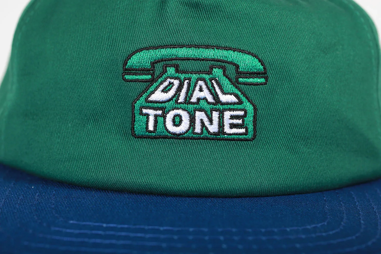 DIAL TONE WHEEL CO DIAL LOGO SNAPBACK HAT FOREST / NAVY