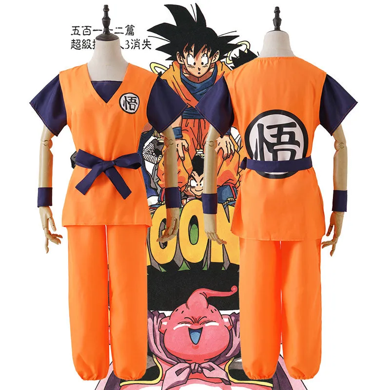 Dragon Ball Z Son Goku Kakarotto Cosplay Costume for KidsAdult Halloween Carnival
