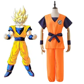 Dragon Ball Z Son Goku Kakarotto Cosplay Costume for KidsAdult Halloween Carnival