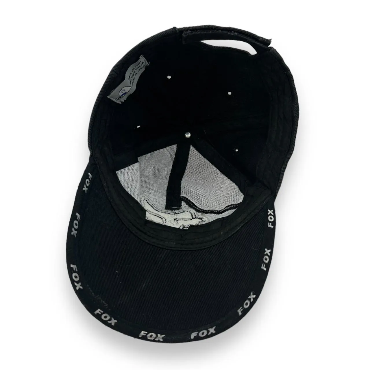 Early 00's FOX RACING Embroidered Motorsports Logo Spellout Baseball Cap
