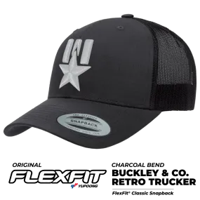 FLEXFIT® CHARCOAL CLASSIC RETRO TRUCKER